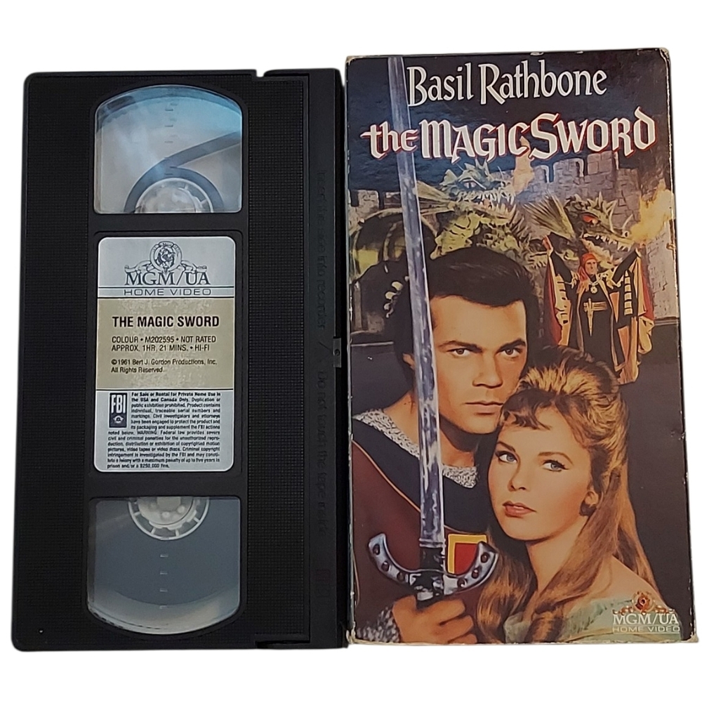 The Magic Sword VHS Tape